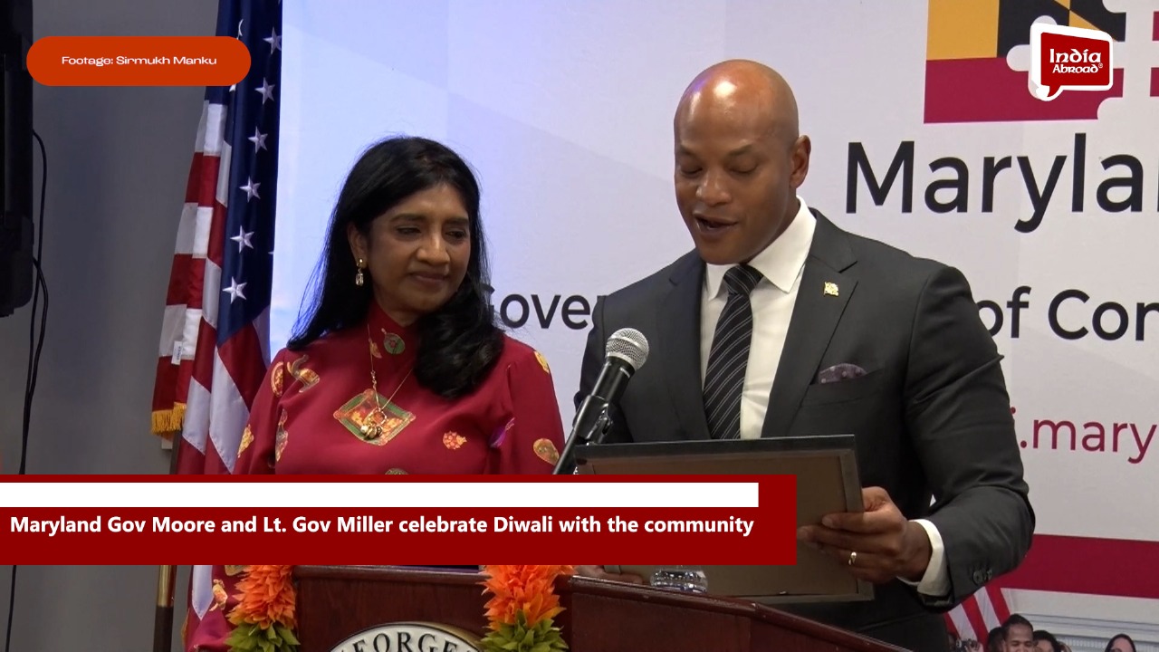 Maryland Gov Moore and Lt. Gov Miller celebrate Diwali with the community 